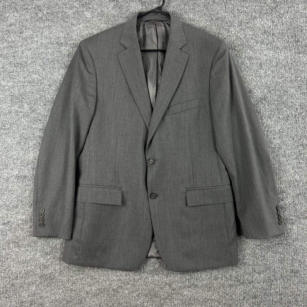 Brooks Brothers Blazer Men 41R Gray 346 Regent Fit Wool Herringbone Work Office